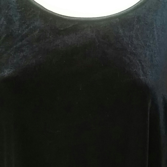 La Fete Casual/Party Velvet Long Sleeve Blouse - Picture 2 of 7